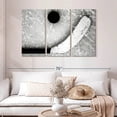 thumbnail image 2 of Elephant Stock Hockey Puck And Stick Wall Art - Horizontal Multi Panel Canvas - Hallway Wall Decor - Sports Multi Panel - Silver And Black Decor - 50" x 32", 2 of 8