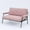 Pink, variant on Jopath 53" Loveseat Sofa Couch for Small Spaces,Corduroy 2-Seater Love Seats Sofa Couch for Apartment, Bedroom,Black