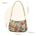 thumbnail image 3 of FORMRS Womens Shoulder Bag with Chain Strap Clutch Purse Cute Tote Handbag, Vibrant Flowers Pattern, 3 of 7