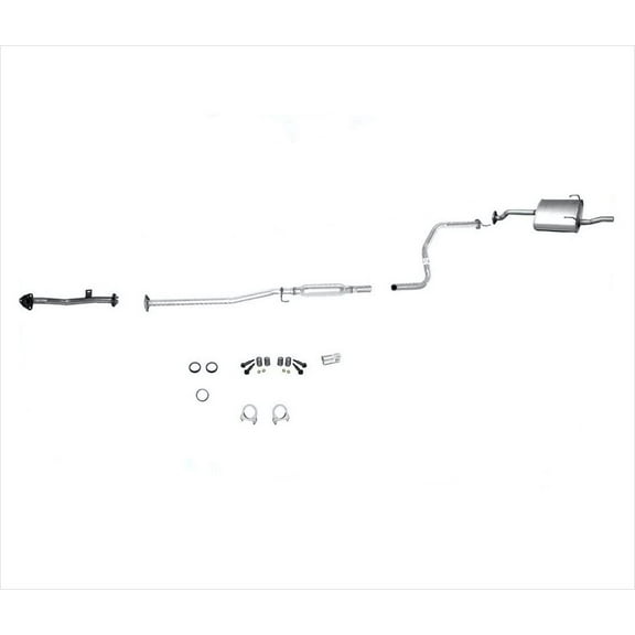 High-Performance Muffler System Kit for 1996-2000 for Honda for Civic 1.6L DX & LX Models - OEfit Accuracy, Steel Material, 100% for Fit