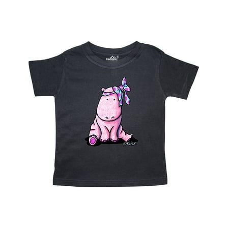 

Inktastic Pink Hippo Gift Toddler Boy or Toddler Girl T-Shirt
