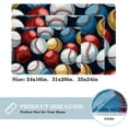 thumbnail image 2 of Baseball Elegant Polyester Indoor Rug, Non-Slip Chair Rug, Machine Washable Floor Rugs, 2 of 6