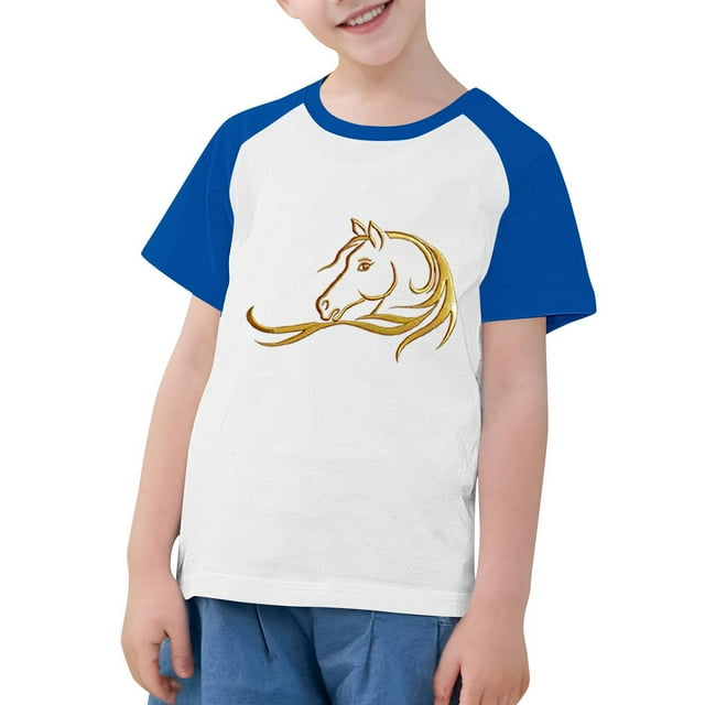 RXIRUCGD 2025 Vêtements d'Été pour Enfants Tout-Petits Garçons Filles Mode Mignon Col Rond Imprimé Manches Courtes Haut
