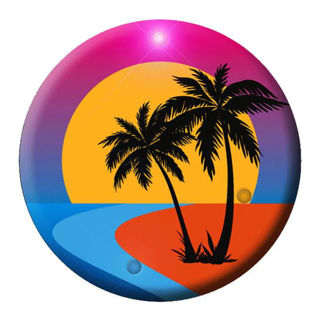 Neon beach sunset enamel pin badge a fresh new collectable pin