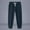 Navy, variant on Sport Gym Holiday Trousers Pants for Man Drawstring Elastic Waist Fall Summer Linen Pleated Trousers Pants Mens 2025 Trendy Navy S