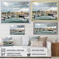 thumbnail image 4 of Designart "Seaport Views Of Alexandroupolis City" City Floater Framed Wall Art Living Room, 4 of 5