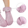 thumbnail image 2 of AVAIL Spring Summer Children's Socks Double-layer Lace Ankle Socks 0-7Y, 2 of 4