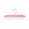 thumbnail image 3 of Bra Hanger for Closet, Tank Top Organizer 8 Hooks Capacity Space Saving Hanger Closet Organizers and Storage for Dorm & Apartment for Tank Top, Hats, Scarf etc. （Pink）, 3 of 7