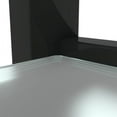 thumbnail image 3 of KEINXS Console table double tempered glass rectangular console table black legs double glass coffee table, 3 of 4