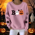 thumbnail image 6 of Ihhxva Oversized Sweatshirt for Women Loose Fit Moisture-Wicking Halloween Spooky Graphic Pullover Cozy Cotton Casual Long Sleeve Crewneck Autumn Party Top S-2XL, 6 of 6