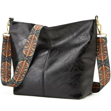 Hobo Bag for Women Crossbody Handbag Ladies Chic Shoulder Bags Black Purse