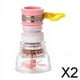 thumbnail image 1 of Extensor de grifo aireador ajustable 2 piezas Shamjiam 360 grados Filtro de agua, 1 of 8
