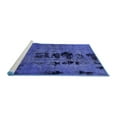 thumbnail image 2 of Ahgly Company Machine Washable Indoor Rectangle Oriental Blue Modern Area Rugs, 2' x 5', 2 of 4