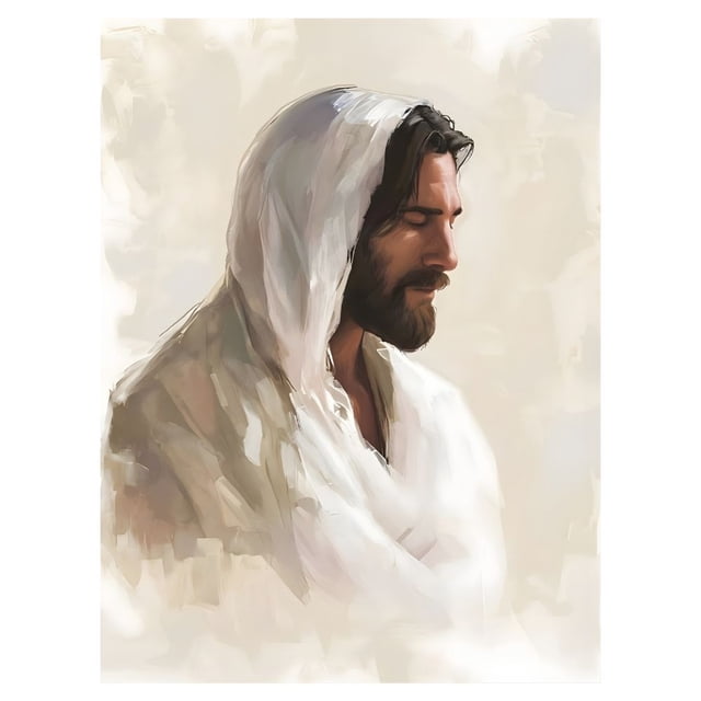 Cuadro Decorativo Religioso 20x30cm Jesús al Óleo