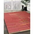 thumbnail image 3 of Ahgly Company Machine Washable Indoor Square Contemporary Ruby Red Area Rugs, 6' Square, 3 of 7