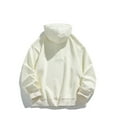 thumbnail image 3 of Mens Hoodies Pullover 2025 Fall Winter Long Sleeve Button Oversized Plain Hoodie with Pockets Hooded Sweatshirt, 3 of 7