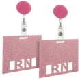 thumbnail image 4 of HLONK 2 Pcs Carte d'Identité Badge d'Infirmière Cartes de Référence Badges Infirmière Rose, 4 of 8