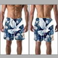 thumbnail image 3 of luoweisi Men's Beach Shorts Quick Dry Swim Trunks with Mesh Lining Peace Dove 2XL, 3 of 5