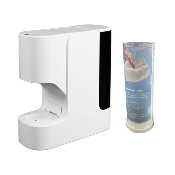 Hot Face Towel Heater Machine, Disposable Towel Heater, Auto Compressed Towels Wamer, 55°C Constant Temperature, Smart Voice Alerts, 10-Second Warmth, Relaxation Spa Daily Use