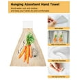 thumbnail image 4 of Towel Kitchen Cloth Cleaning Dry Quick Microfiber Cloth Hanging Bathroom Towels Hand Snowman Snowflake Christmas, 4 of 7
