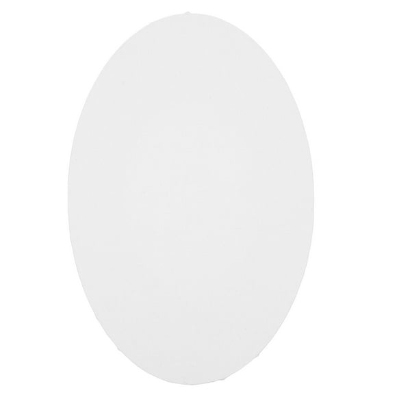 1Pcs White Oval Canvases for Art Creation 30X20X1.5in Wood and Cloth Material Large Canvas