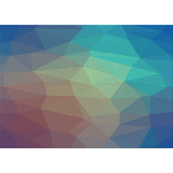 Ahgly Company Indoor Rectangle Patterned Macaw Blue Green Area Rugs, 6' x 9'