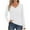 White, variant on ZyeKqe Womens Long Sleeve Shirts Casual V Neck Top Solid Color Loose Fitting Tees TopFall Clothes