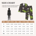 thumbnail image 6 of Kll Dinosaur Skeleton Print Women'S Long Sleeve Pajamas With Pants Sleepwear Loungewear 2 Set-X-Large, 6 of 9