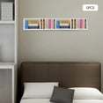 thumbnail image 6 of Wall Mount 34 Inch Metal CD Rack,Floating Shelf Bedroom Media Storage Rack, Multifunctional Cube Storage Media Shelf and Video Game Organizer,5 Pieces,22lb Load-bearing (White), 6 of 9
