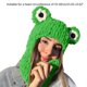 thumbnail image 3 of Cat Ear Hat Devil Photo Props New Year Thick Halloween Hat Adults Kids Knitted Chenille Yarn Y2K Handmade, 3 of 4