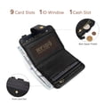thumbnail image 7 of Montana West Small Wallet for Women Floral Embossed RFID Bifold Mini Card Holder with Tassel, Black, 7 of 7