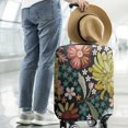thumbnail image 2 of Pioneer Flower Floral Print Pattern Luggage Cover Fashion Suitcase Cover Baggage Covers Fit 25-28 Inch Luggage (Go Travel), 2 of 5