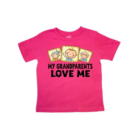 

Inktastic My Grandparents Love Me Gift Toddler Boy or Toddler Girl T-Shirt