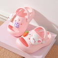 thumbnail image 6 of kpoplk Kids Cloud Slides Boys Girls Pillow Slippers – Slip-On Slide Sandals, Summer Beach Pool Shoes, Indoor and Outdoor(Pink,5.5), 6 of 7