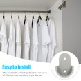 thumbnail image 5 of AURARMLET 30pcs Plastic Wardrobe Hanger Brackets Closet Support Hooks Grey Organizer, 5 of 8