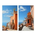 thumbnail image 2 of Designart "Tones Fontanas Italy Terracotta wall art V" Italy Wall Art Set Of 2 - Peach Landscapes Canvas Set For Living Room Decor, 2 of 7