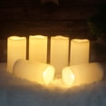 thumbnail image 2 of Lámpara CANDLE CHOICE, batería impermeable, pilares LED de 7,5 x 15 cm, 6 unidades, 2 of 6