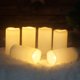 thumbnail image 2 of Lámpara CANDLE CHOICE, batería impermeable, pilares LED de 7,5 x 15 cm, 6 unidades, 2 of 6