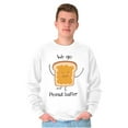 thumbnail image 4 of Kawaii Matching Couples Set PB and J Unisex Plus Fleece Graphic Sweatshirt Brisco Brands 2X, 4 of 6