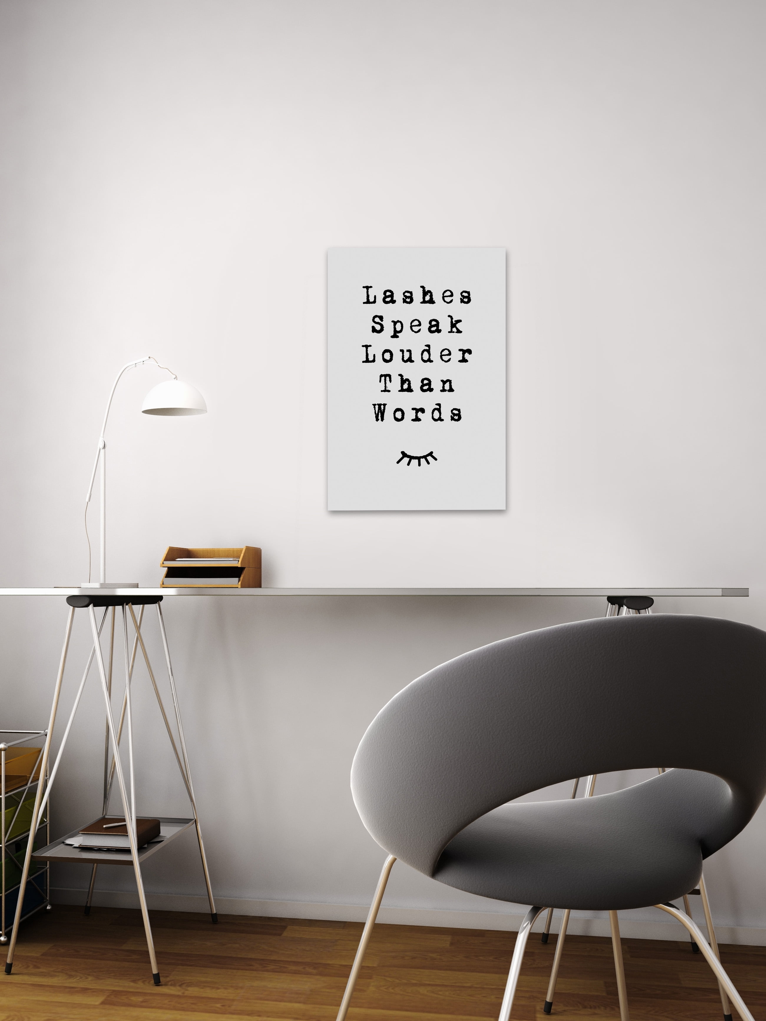 Lashes Speak Painting Print on Wrapped Canvas