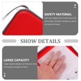 thumbnail image 4 of unbranded Estuche Con Cremallera Rojo Para Guardar Y Proteger Discos Cd Y Dvd De Daños, 4 of 5