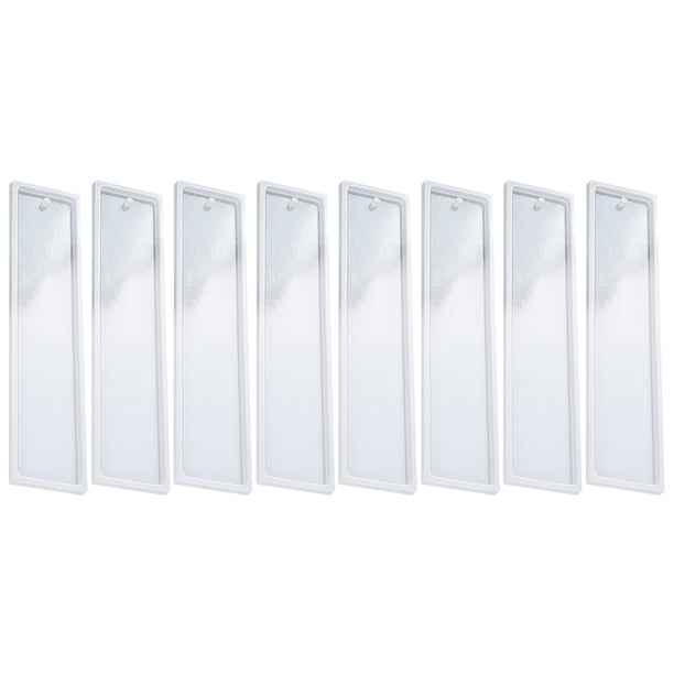 WORGEOUS Molde de silicona para marcapáginas, 8 Uds., molde de silicona para bricolaje, marcador de libros, molde de epoxi de cristal