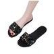 thumbnail image 4 of Amzcrzy Zapatos de mujer,Zapatos de mujer,Zapatillas de mujer, Chanclas de moda para mujer, para uso en interiores y tiempo libre, con punta abierta, planas y para playa. Sandalias Mujer Zapatillas D, 4 of 6