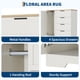 thumbnail image 5 of QinaQin Armario ropero de 43.3 pulgadas con barra para colgar y 4 cajones, gabinete multifuncional de madera para almacenamiento de ropa en recámara, 5 of 8