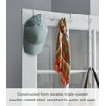 thumbnail image 5 of Yamazaki Home  Over-the-Door Hanger, Steel, Up To 1.375" Door, Wide, Holds 11 lbs - L 2.76 x W 11.81 x H  2.36 inches White, 5 of 7