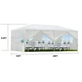 thumbnail image 7 of Backyard Canopies 10x20' Outdoor Garden Gazebo Wedding Party Tent Canopy Marquee with 6 Removable Sidewalls (Old Sku: W2185P192559),Portable Canopies, 7 of 7