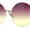 Gold - Purple Yellow, variant on Classic Oversize Joplin Style Hippie Round Circle Lens Sunglasses Silver Blue Purple
