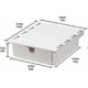 thumbnail image 2 of Self Adhesive Storage Drawer Hidden Drawer Under Desk Drawer Under Desk Storage Box (White), 2 of 5