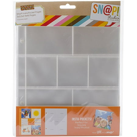 UPC 817254018428 product image for Simple Stories SNAP4072 Sn@p Insta Pocket Pages For 6 inch x 8 inch Binders 10-P | upcitemdb.com