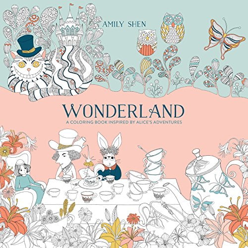 Pre-Owned Wonderland: A Coloring Book Inspired by Alice's Adventures Paperback